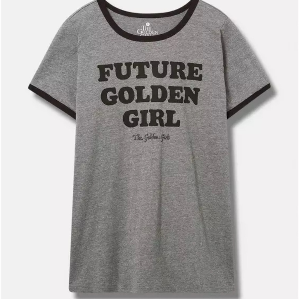 Golden Girls Classic Fit Cotton Crew Neck Ringer Tee